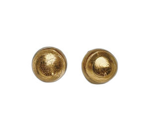 Vintage Earrings 80's Round Statement Piece Stud Clip On Jewelry